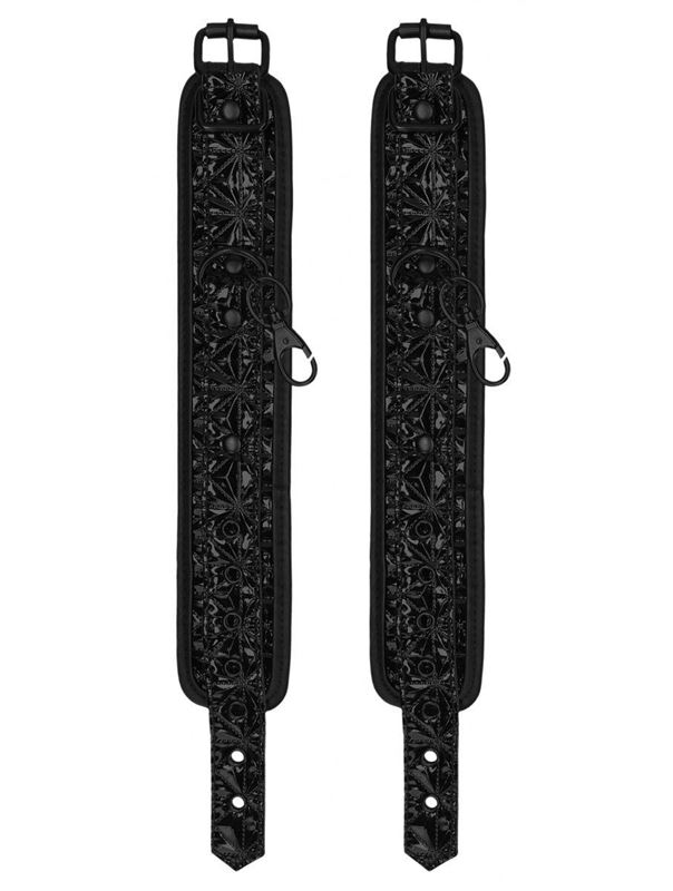 Черные поножи с распоркой Luxury Spreader Bar