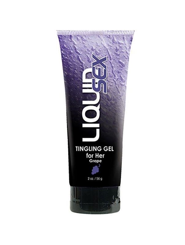 Женский возбуждающий лубрикант Liquid Sex Tingling Gel for Her с ароматом винограда - 56 гр.