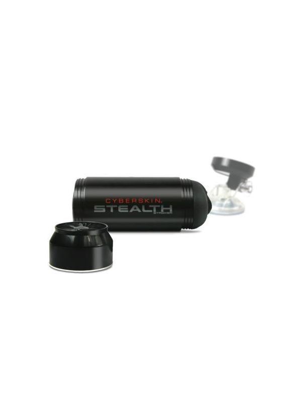 Чёрный мастурбатор-вагина на присоске CyberSkin Stealth Pussy Stroker