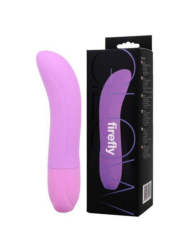 Фиолетовый вибромассажер для стимуляции G-spot - 13 см.