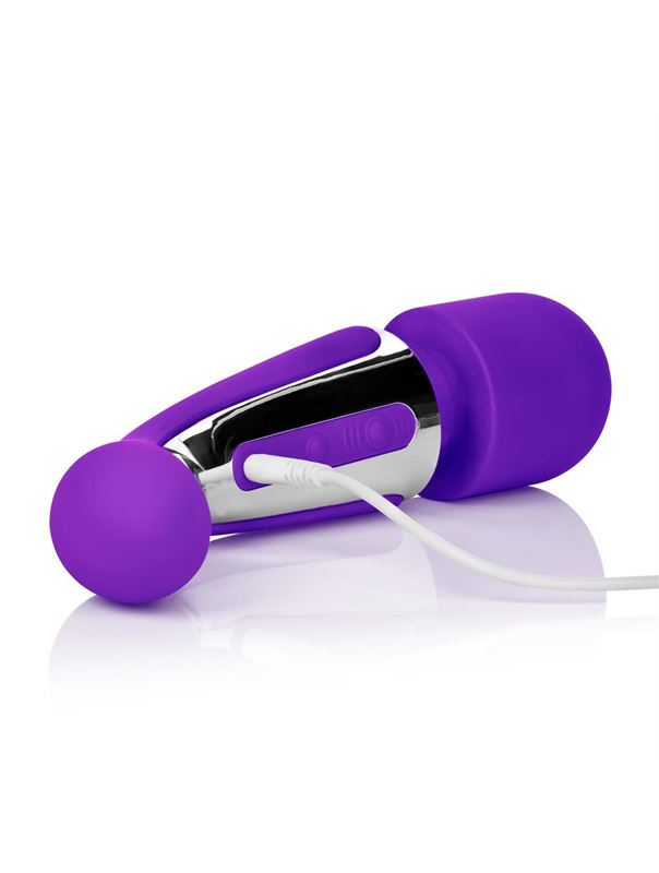 Фиолетовый вибромассажер BODY WAND - 22,25 см.