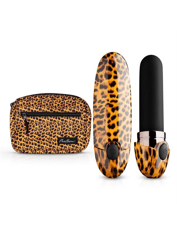 Леопардовый вибратор помада Asha Lipstick Vibrator (10 см)