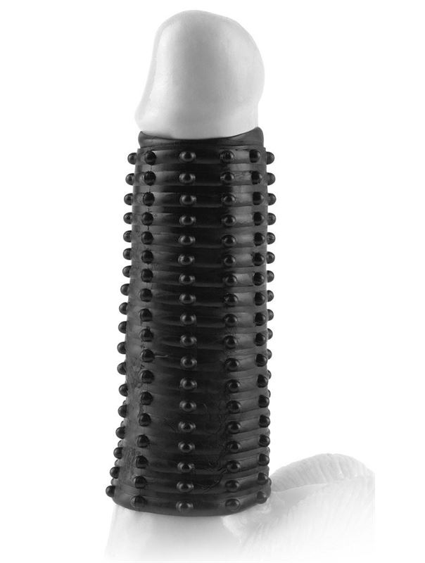 Чёрная насадка Magic Pleasure Sleeve - 13 см.