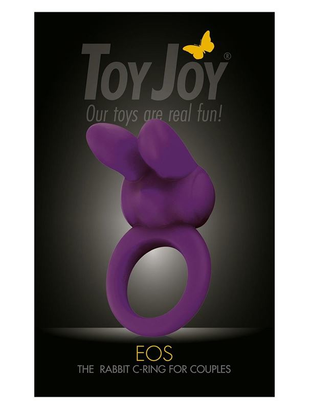 Фиолетовое эрекционное кольцо EOS THE RABBIT C-RING
