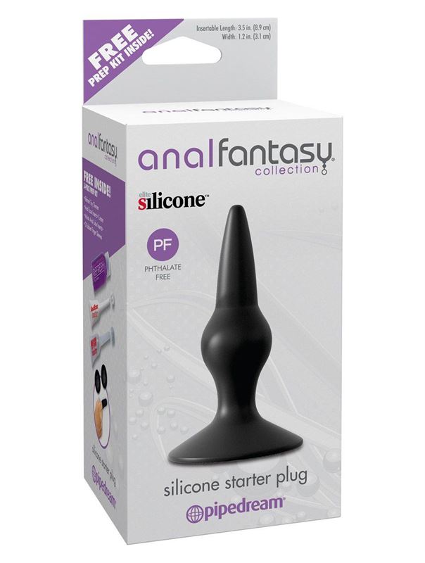 Анальный стимулятор Anal Fantasy Collection Silicone Starter Plug - 10,2 см.