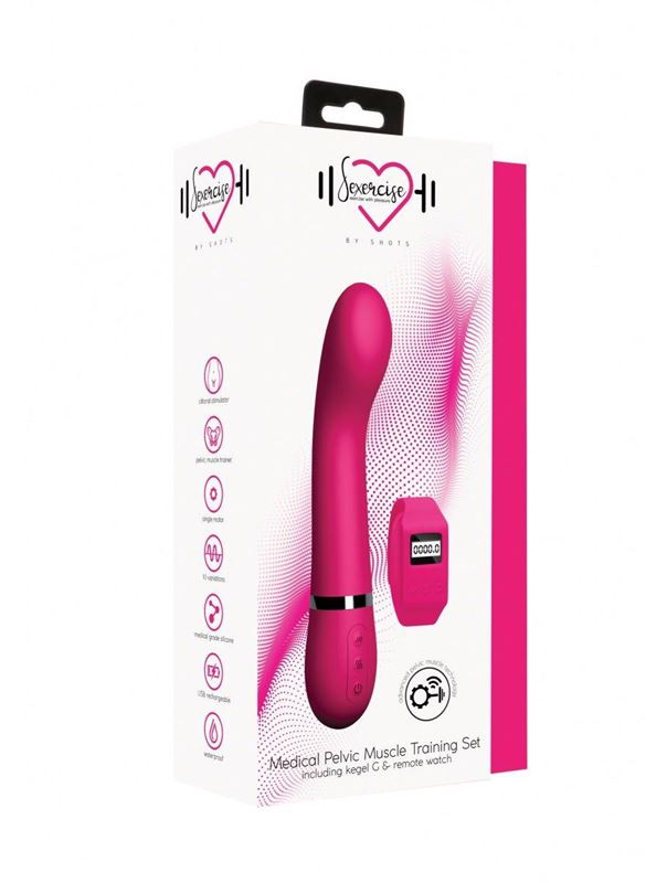 Розовый вибромассажер Kegel G (20 см)