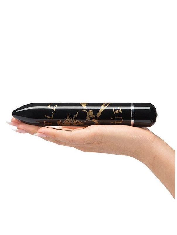 Чёрный классический вибратор Motley Crue Classic Skull (18,4 см)