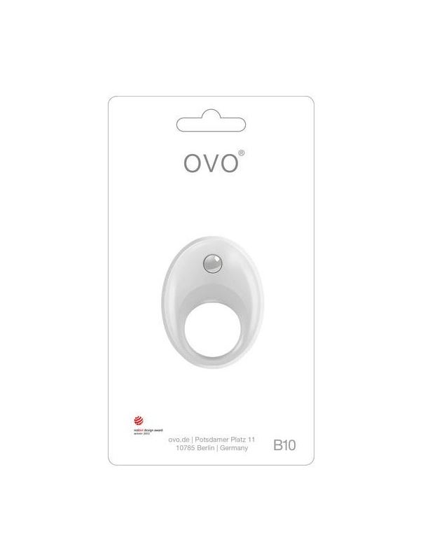 Эрекционное кольцо белое OVO B10
