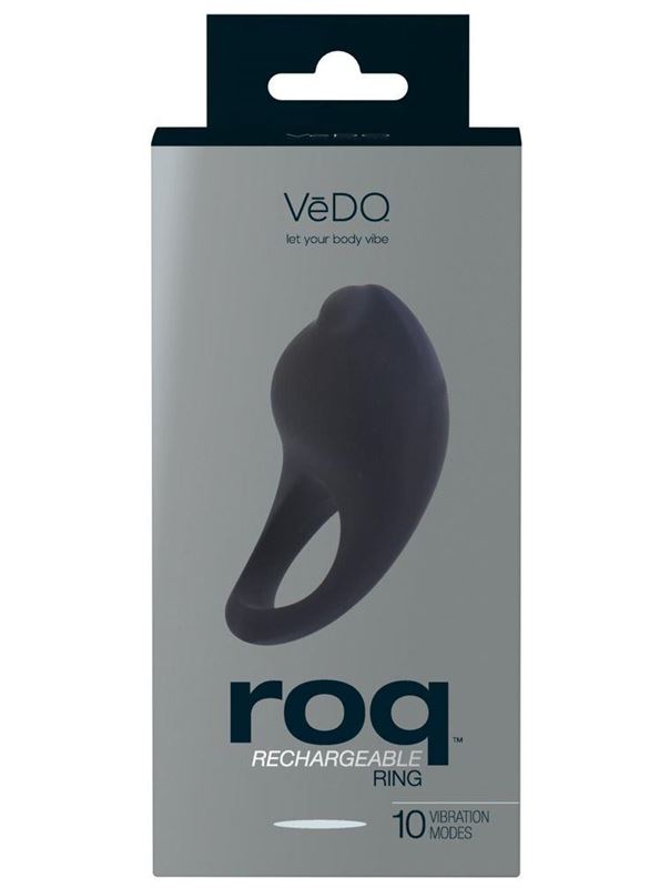 Чёрное виброкольцо VeDO Roq