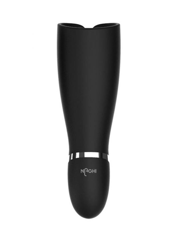 Черный мастурбатор NAGHI NO.44 RECHARGEABLE MASTURBATOR