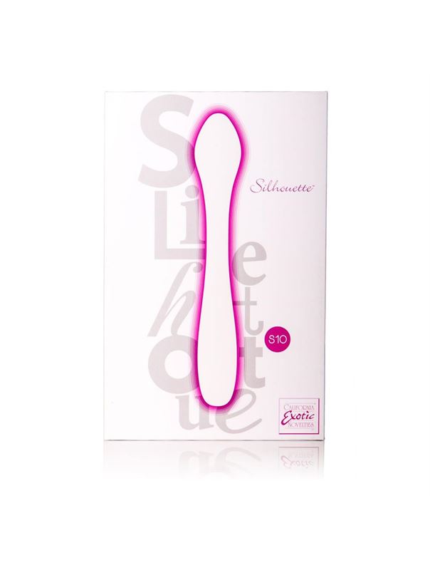 Розовый перезаряжаемый вибратор Silhouette S10 - 16,5 см.