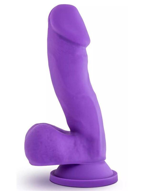 Фиолетовый фаллоимитатор Juicy - 17,8 см.
