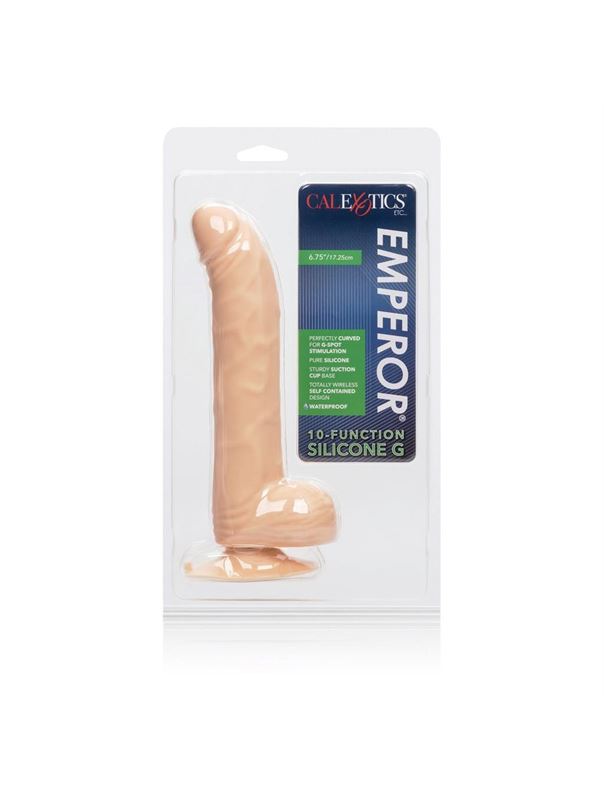 Вибратор-реалистик 10-Function Silicone G Emperor - 22 см.