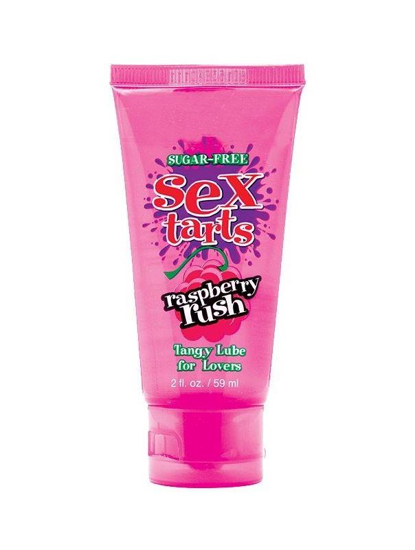 Оральный лубрикант Sex Tarts Lube Raspberry Rush с ароматом малины - 59 мл.