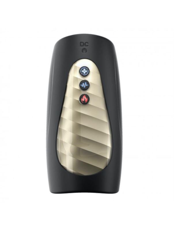 Черный мастурбатор Man Wand Pump One