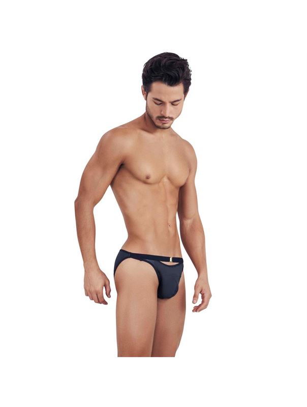 Черные мужские трусы-брифы с декоративным пояском Misty Brief
