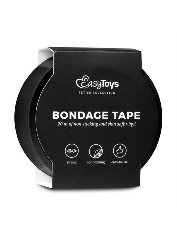 Черная лента для бондажа Bondage Tape (20 м)