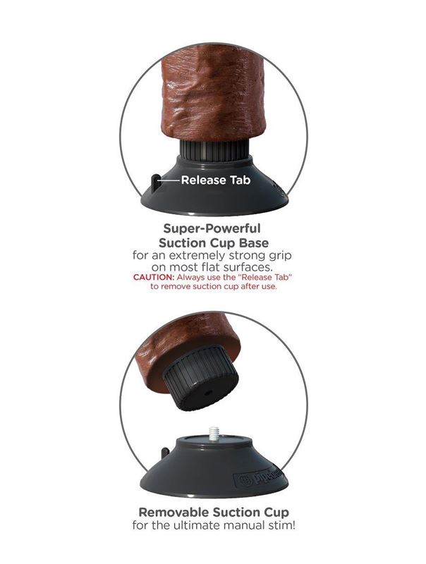 Коричневый вибратор 6 Vibrating Cock - 17,8 см.