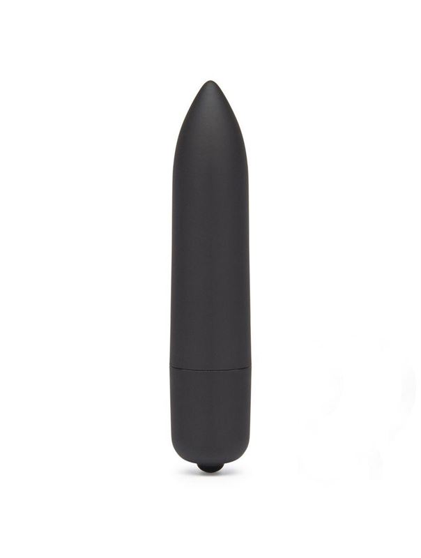 Черная вибропуля X-Basic Long Bullet 10 speeds (9 см)