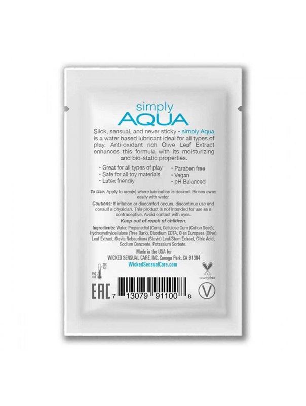 Легкий лубрикант на водной основе Wicked Simply Aqua (3 мл)
