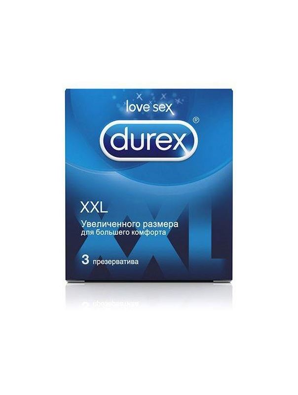 Презервативы увеличенного размера Durex XXL (3 шт)