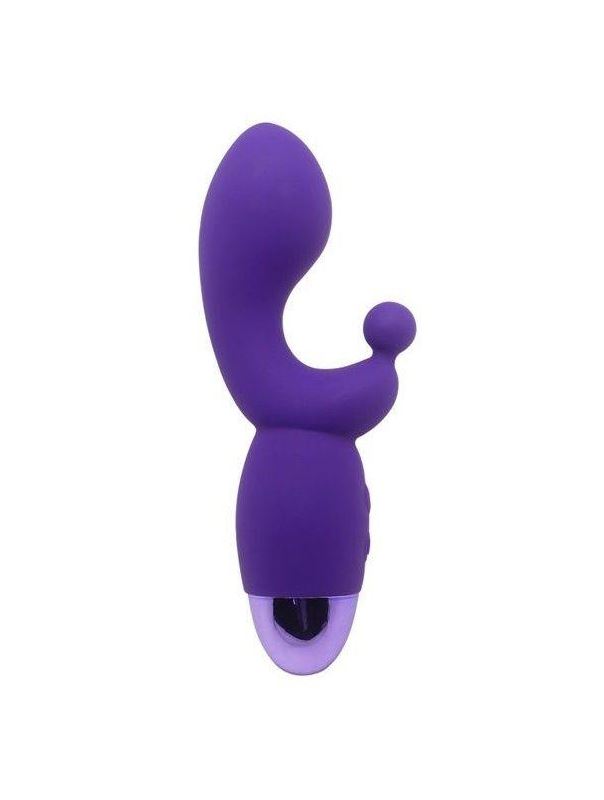 Фиолетовый вибратор INDULGENCE Rechargeable G Kiss (16,5 см)