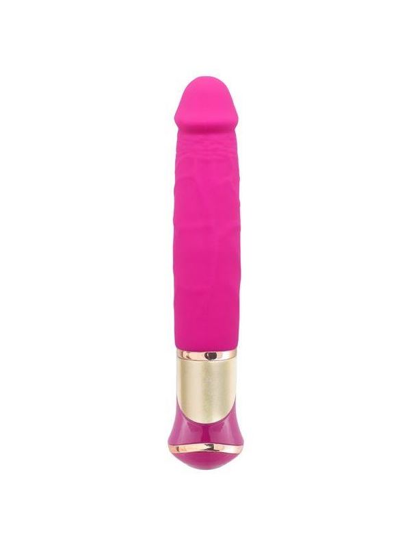 Ярко-розовый вибратор ECSTASY Deluxe Rowdy Dong (21,5 см)