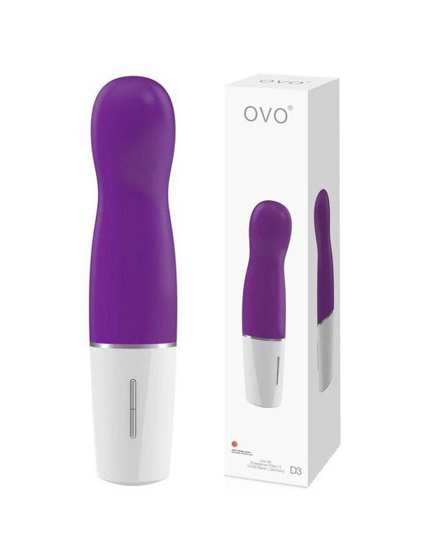 Мини вибратор фиолетовый OVO D3 (14 см)