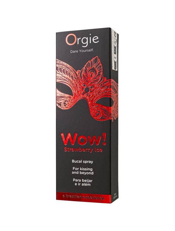 Оральный спрей ORGIE Wow! Strawberry Ice Blowjob Spray с охлаждающим и возбуждающим эффектом (10 мл)