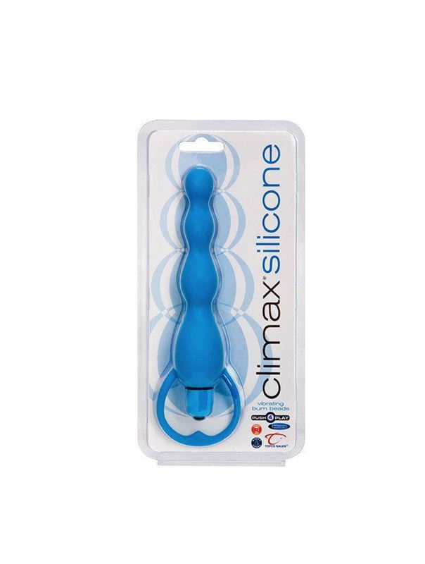 Анальная ёлочка с вибрацией Climax Silicone Vibrating Bum Beads (16 см)