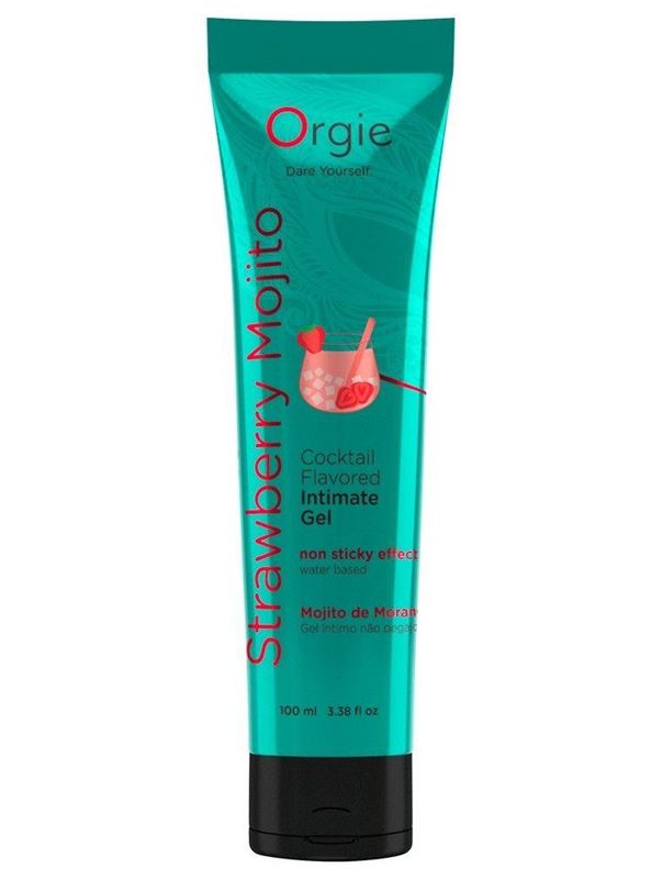 Съедобный интимный гель Orgie Lube Tube Cocktail Strawberry Mojito (100 мл)