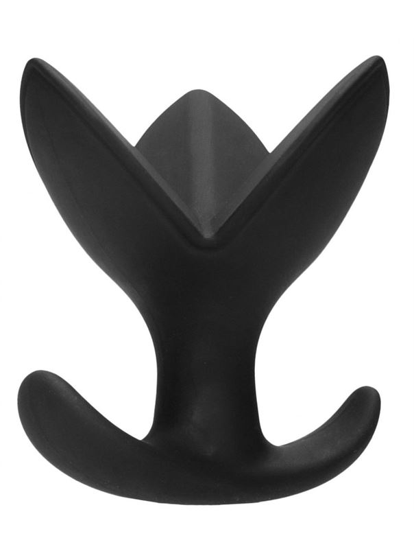 Черная анальная пробка эспандер No72 The 3-Way Butt Plug (8,5 см)