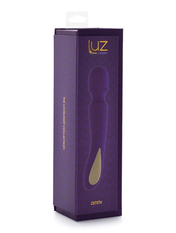 Фиолетовый wand-вибромассажёр Zenith Massager - 23 см.
