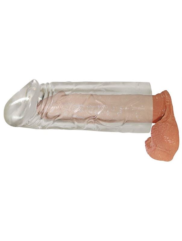 Удлиняющая насадка на пенис Mega Dick Sleeve Transparent