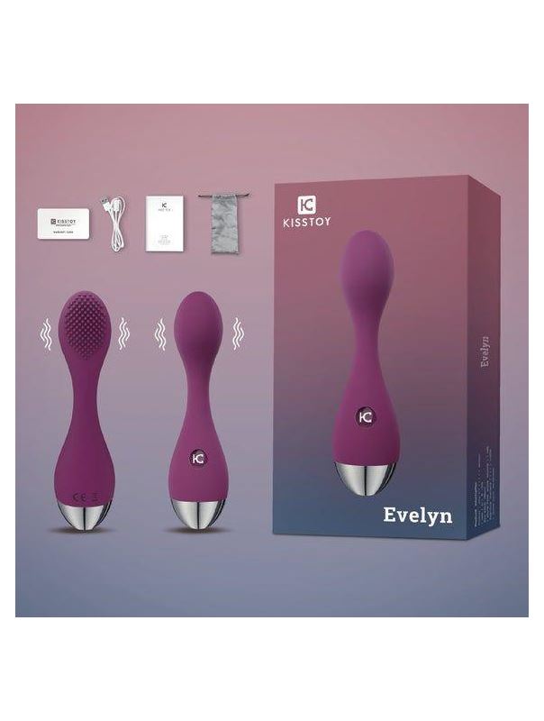 Фиолетовый вибратор G-Spot Evelyn (15,1 см)