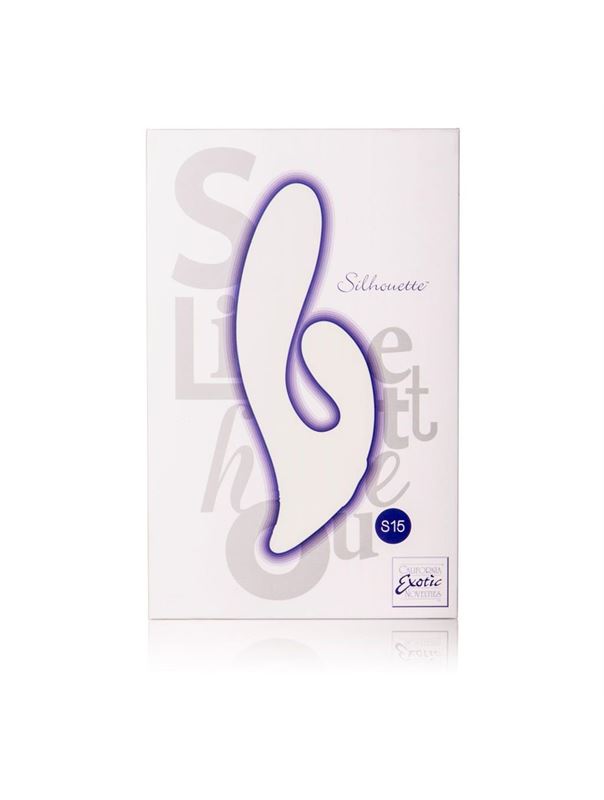 Двойной фиолетовый вибратор Silhouette S15 - 20 см.