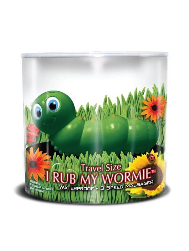 Вибратор-гусеница I Rub My Wormie Green