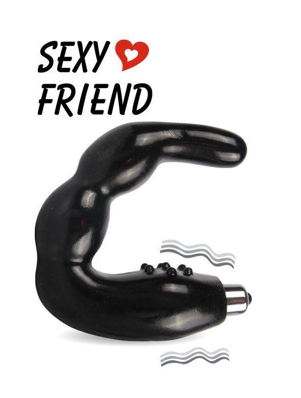 Вибростимулятор простаты черного цвета Sexy Friend