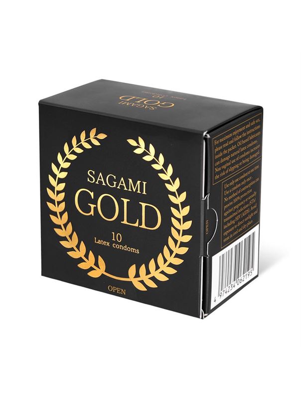 Золотистые презервативы Sagami Gold (10 шт)