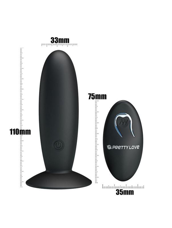 Анальная пробка с вибрацией и пультом управления Remote Control Vibrating Plug (11 см)