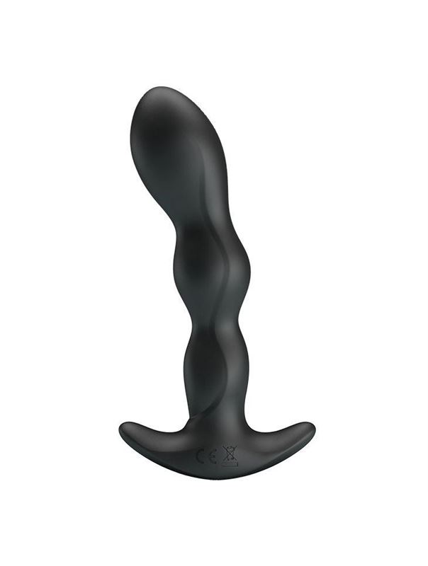 Черный анальный стимулятор простаты с вибрацией Special Anal Massager (14,5 см)