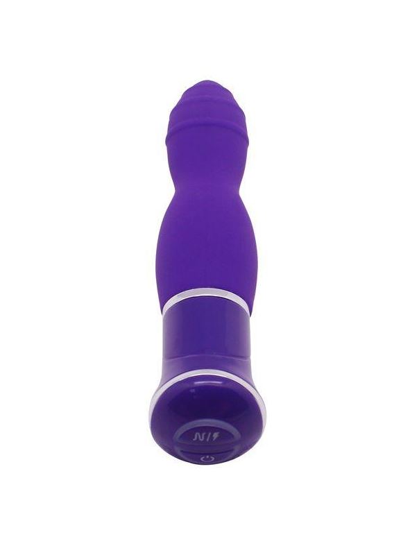 Фиолетовый вибратор ECSTASY Rippled Vibe (19,5 см)