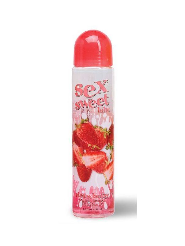 Вкусовой лубрикант с ароматом клубники Sex Sweet Lube - 197 мл.