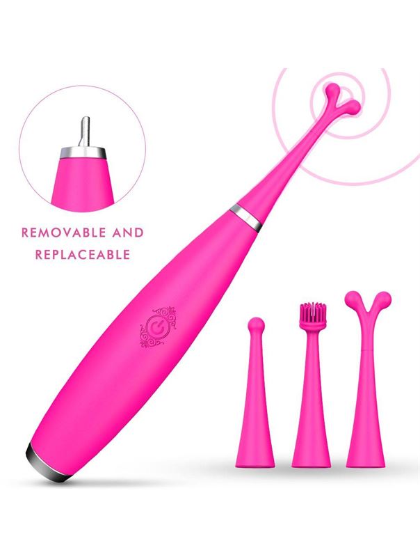 Ультратонкий вибростимулятор SPARKLE kit с набором насадок