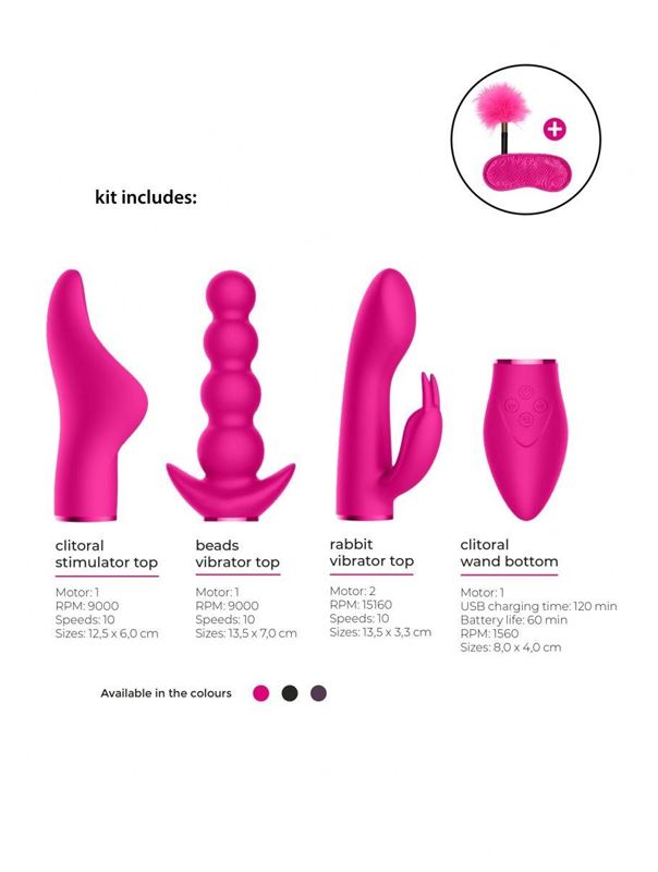 Розовый эротический набор Pleasure Kit №6
