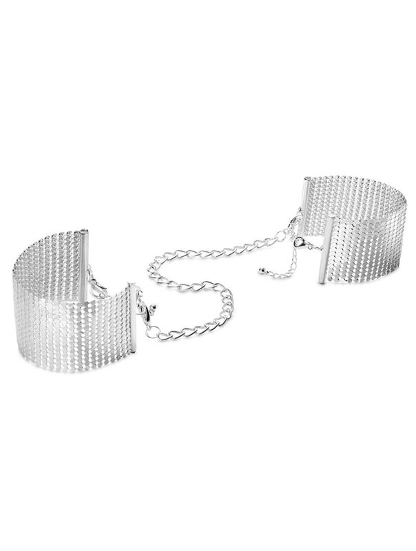 Серебристые наручники-браслеты Desir Metallique Handcuffs