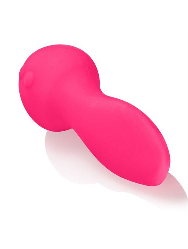 Розовый виброязычок Mini Marvels Silicone Marvelous Flicker
