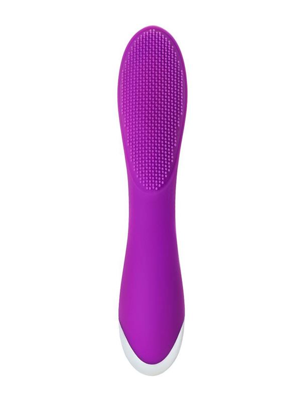 Фиолетовый вибратор с ресничками JOS - DESI (18,5 см)