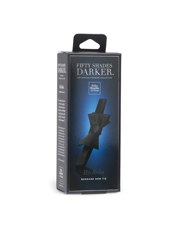 Бондажный галстук DARKER HIS RULES BONDAGE BOW TIE