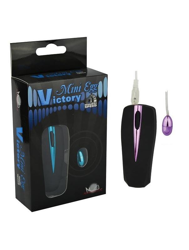Фиолетовая мультискоростная вибропуля Victory Mini Egg